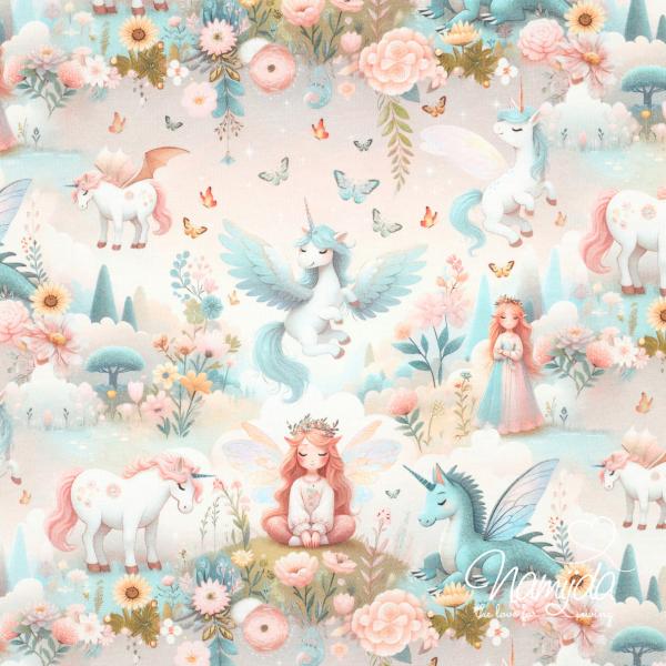 0,50 MTR.  FEEN & EINHORN NATUR JERSEY