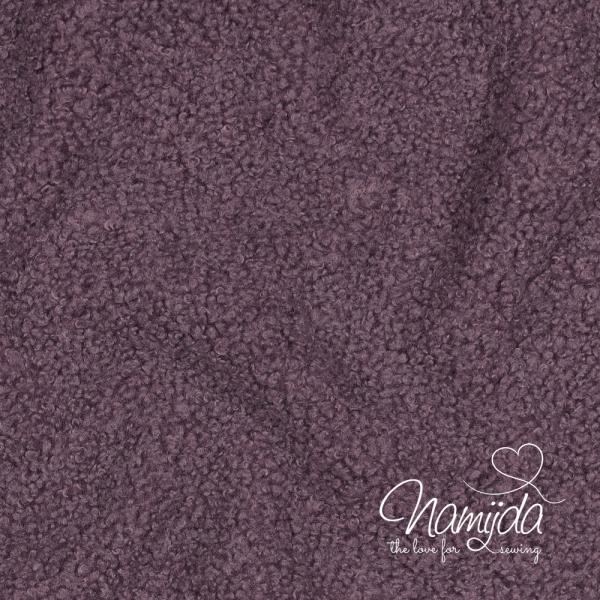 0,5 MTR. ♥ TEDDY/FLEECE DOUBLEFACE ANTIK LILA ♥