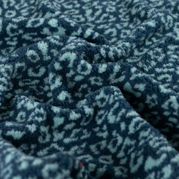 0,50 MTR. ♥ TEDDY JACQUARD LEO AQUA  ♥
