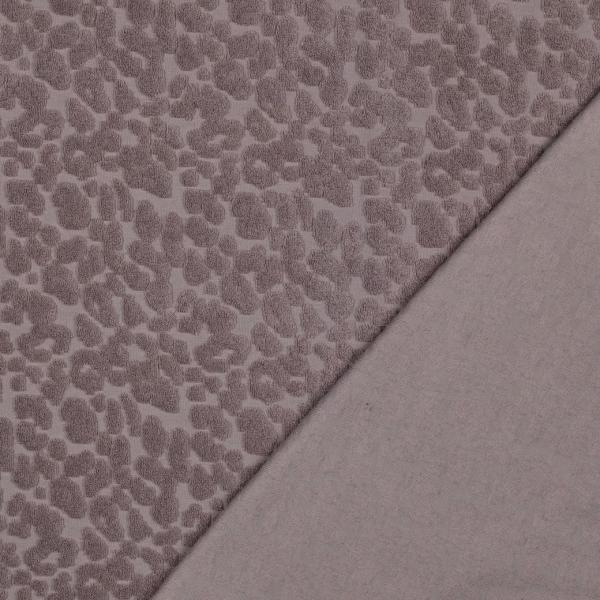 0,5 MTR. ♥ FROTTEE KNITTED LEO MAUVE  ♥