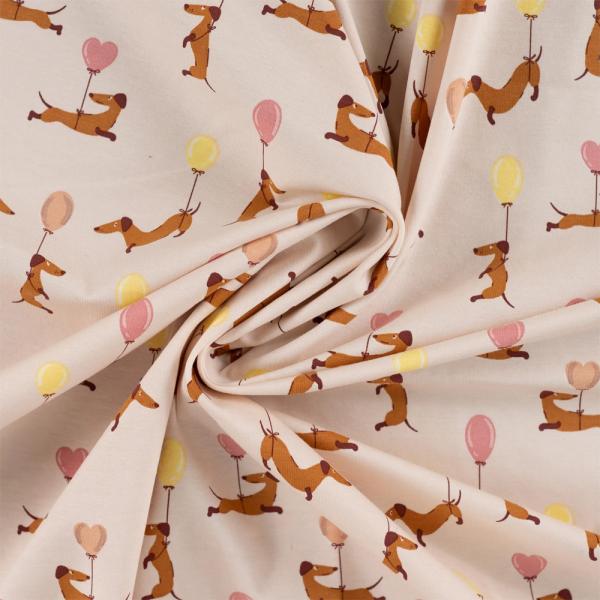 0,50 MTR. ♥ BALOON DACKELPARTY JERSEY ♥