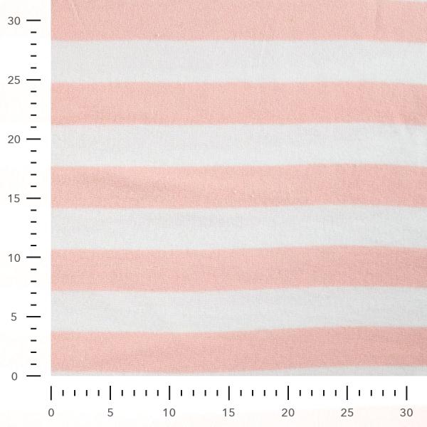 0,5 MTR. ♥ FROTTEE BLOCKSTREIFEN ROSE - 100% BAUMWOLLE  ♥