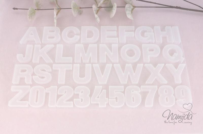 1 Stück ♥ GIESSFORM SILIKON - ALPHABET + ZAHLEN 0-9  ♥