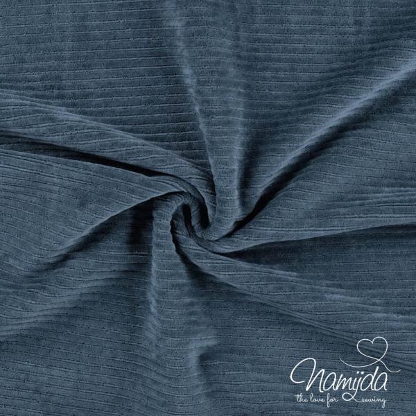 0,5 MTR. ♥ BREITCORD BAUMWOLL JERSEY - JEANS - ELASTISCH  ♥