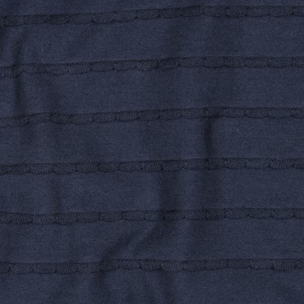 0,5 MTR. ♥ RÜSCHEN JERSEY - NAVY  ♥