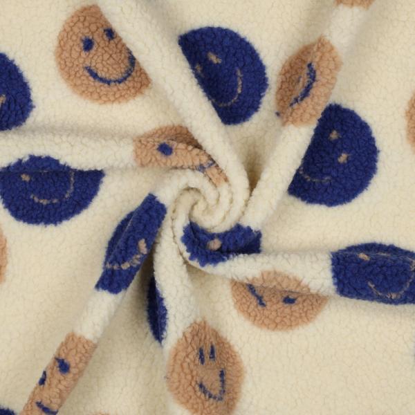 0,5 MTR. ♥ TEDDY SMILEYS NATUR ♥