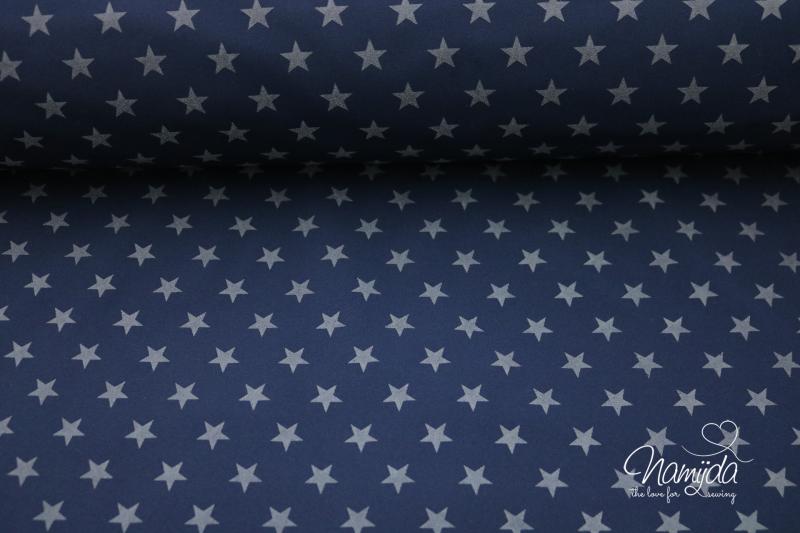 0,5 MTR. ♥ REFLEKTIERENDER SOFTSHELL STAR - NAVY ♥