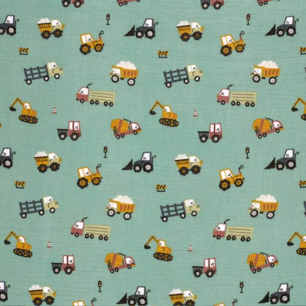 0,5 MTR. ♥ MuSSELIN BAUPLATZ CHAOS ♥