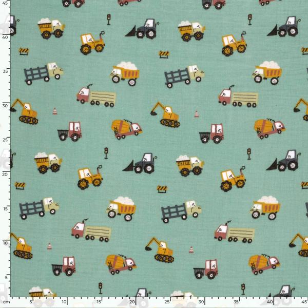 0,5 MTR. ♥ MuSSELIN BAUPLATZ CHAOS ♥