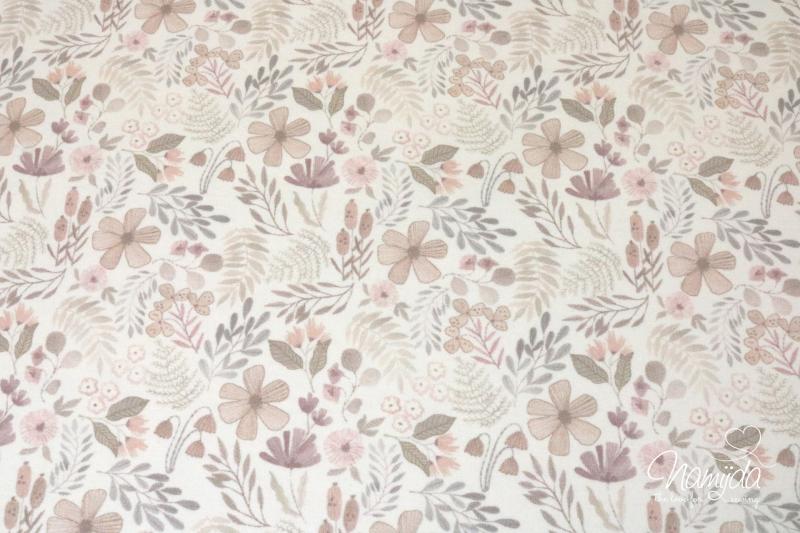0,50 MTR. FLOWERS NATURAL JERSEY
