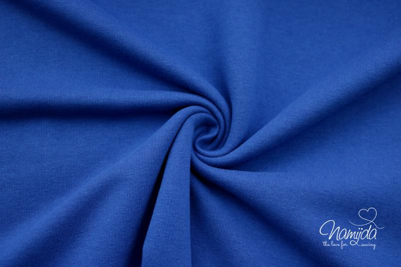 0,5 MTR. ♥ BIO SoMMER BAUMWOLL Sweat/FRENCH TERRY ROYAL BLAU ♥
