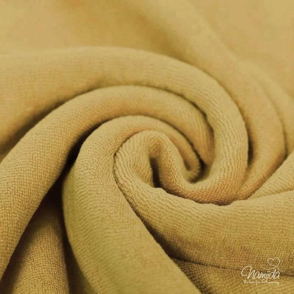 0,5 MTR.  ♥ FROTTEE STRETCH SENF ♥