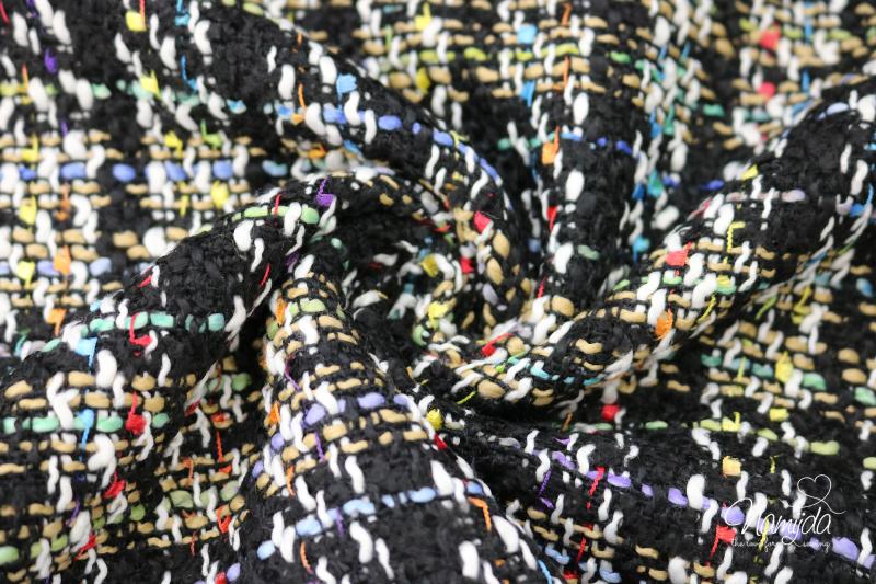 0,5 MTR.  MANTERL STRICKSTOFF MULTICOLOR - STRICKSTOFF