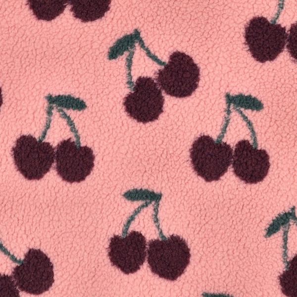 0,5 MTR. ♥ TEDDY JACQUARD KIRSCHEN MAUVE  ♥