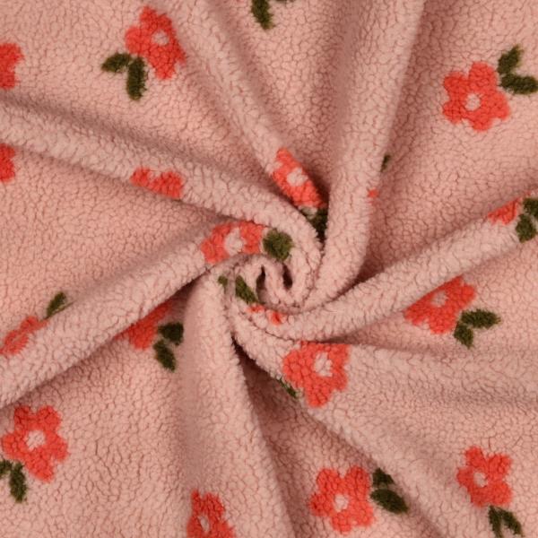 0,5 MTR. ♥ TEDDY KUSCHEL DAISY BLÜMCHEN PUDER ♥