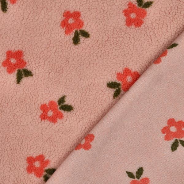 0,5 MTR. ♥ TEDDY KUSCHEL DAISY BLÜMCHEN PUDER ♥