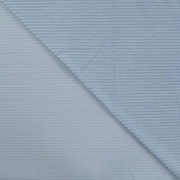 0,5 MTR. ♥ BREITCORD BAUMWOLL JERSEY - HELLBLAU - ELASTISCH  ♥