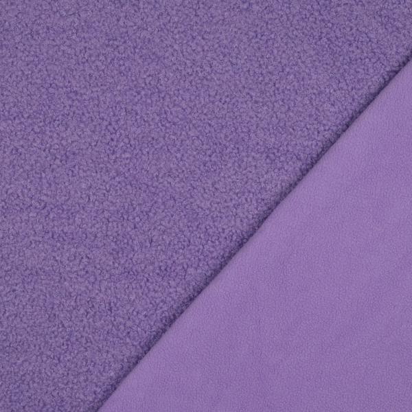 0,5 MTR. ♥ TEDDY BOUCLE FLEECE DOUBLEFACE FLIEDER  ♥