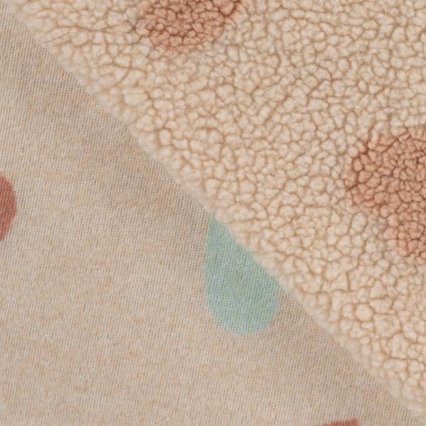 0,5 MTR. ♥ TEDDY KUSCHEL PASTEL HERZEN ♥