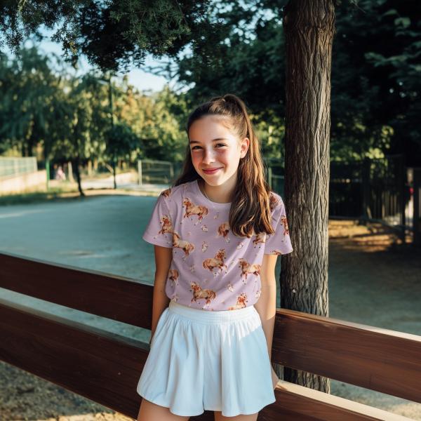 0,50 MTR.  ♥ PFERDETRAUM LAVENDEL DIGITAL JERSEY ♥