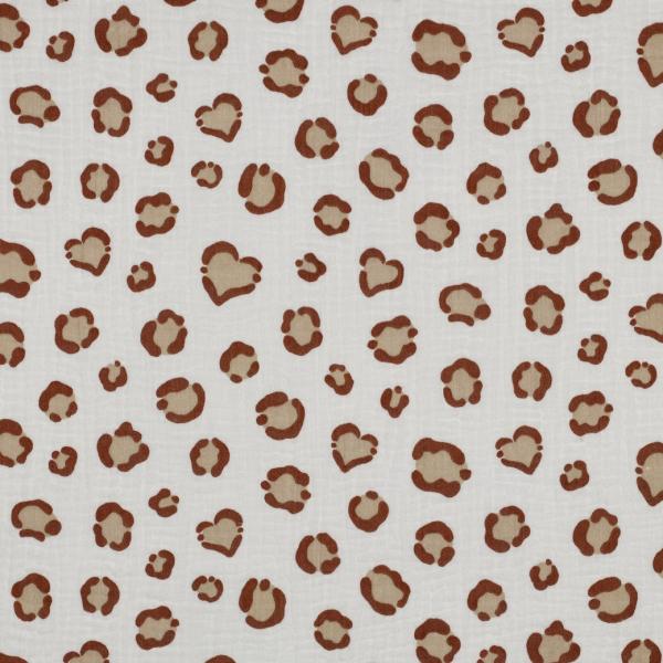 0,5 MTR. ♥ MuSSELIN LEO NATURAL ♥