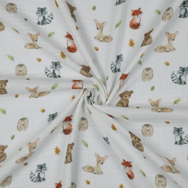 0,5 MTR. ♥ MuSSELIN WALDTIERE ♥