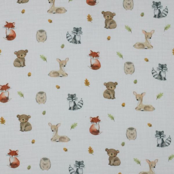0,5 MTR. ♥ MuSSELIN WALDTIERE ♥