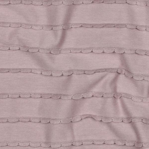 0,5 MTR. ♥ RÜSCHEN JERSEY - MAUVE ♥