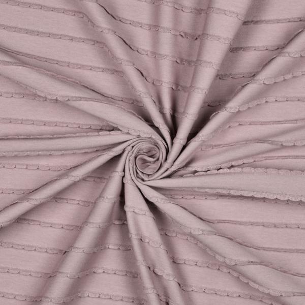 0,5 MTR. ♥ RÜSCHEN JERSEY - MAUVE ♥