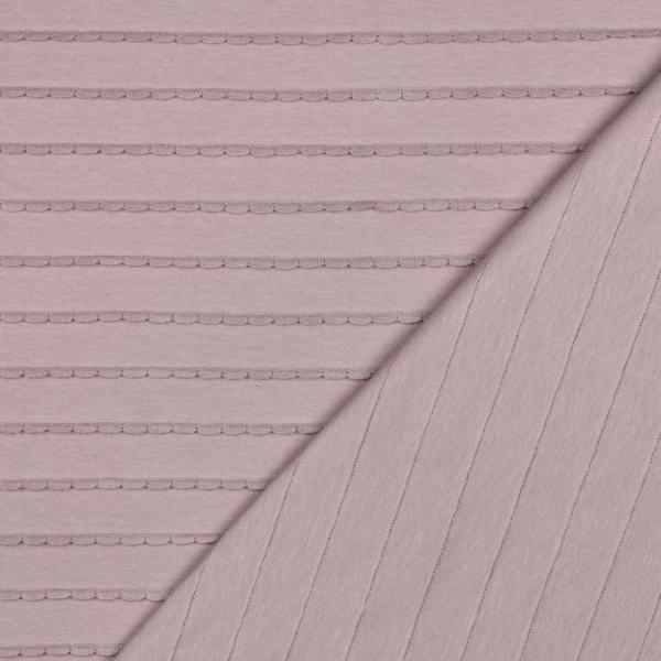 0,5 MTR. ♥ RÜSCHEN JERSEY - MAUVE ♥