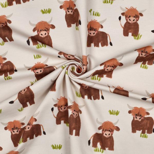 0,50 MTR. FLUFFY MUH ZOTTELBANDE NATURAL SOFT SWEAT