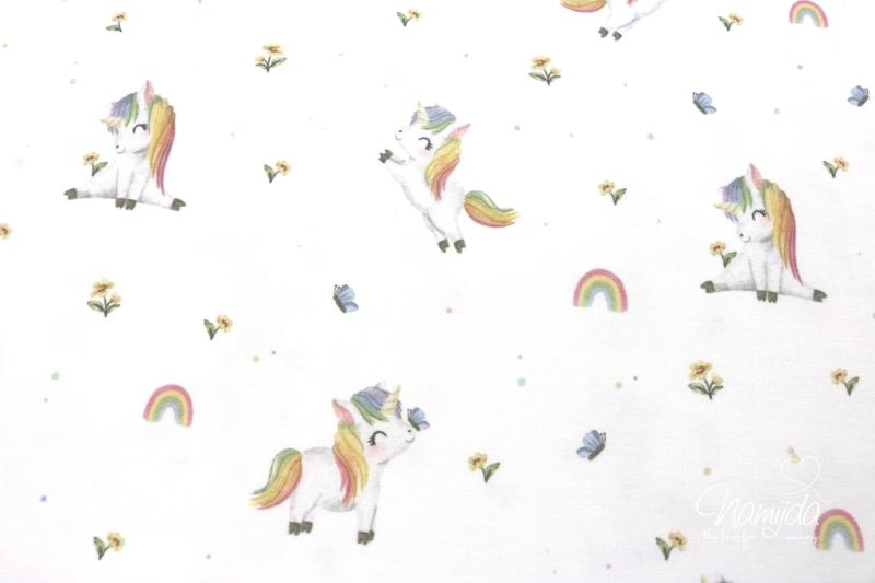 0,50 MTR. ♥ RAINBOW EINHORN BIO JERSEY ♥