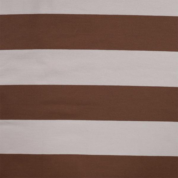 0,50 MTR. XL STREIFEN BRAUN SAND - FRENCH TERRY