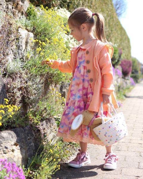0,50 MTR.  ♥ AQUARELL MULTICOLOR BUTTERFLYS / SCHMETTERLINGE