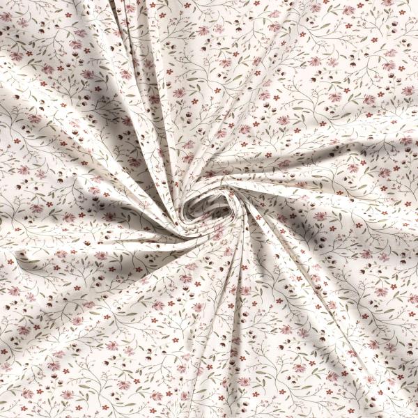 0,50 MTR. ♥ FLORINE STREUBLÜMCHEN JERSEY ♥