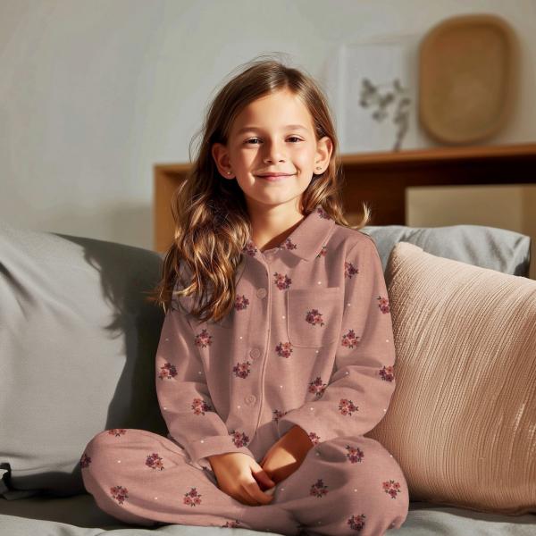 0,5 MTR. FLANNEL BLÜMCHEN NATUR 100% BAUMWOLLE