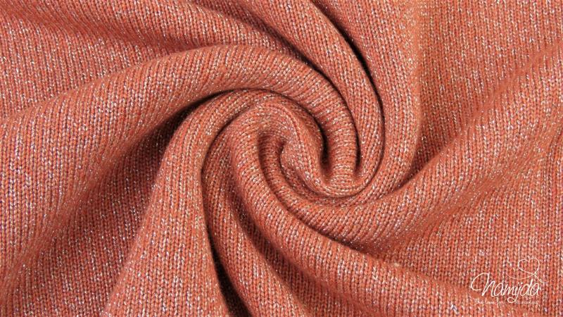 0,5 MTR. SuPER WEICHER VISKOSE GLiTZER STRICKJERSEY - DuSTY MINT