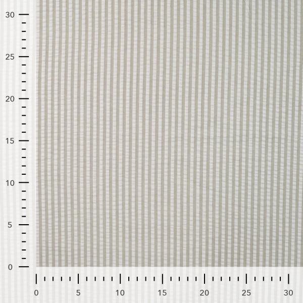 0,5 MTR. SEERSUCKER STREIFEN UNI KHAKI