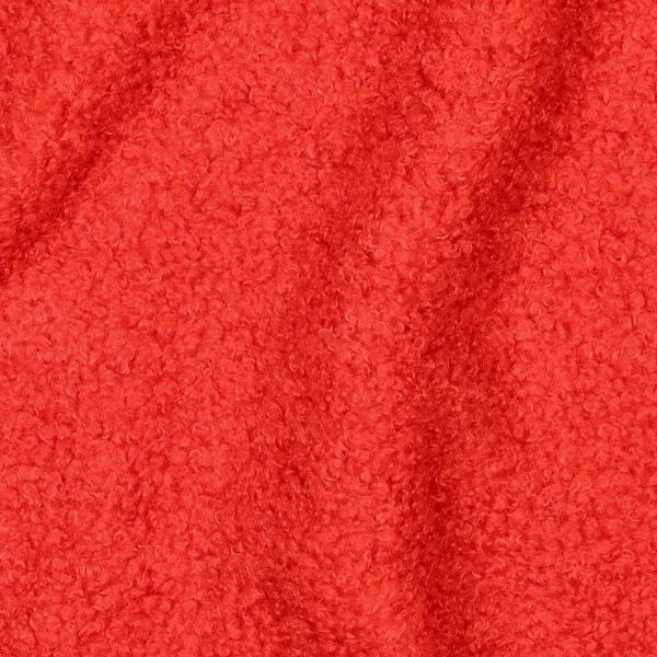 0,5 MTR. ♥ TEDDY BOUCLE  - FLEECE INNENSEITE   DOUBLEFACE RoT ♥
