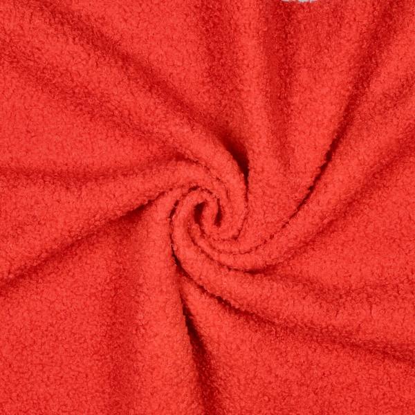 0,5 MTR. ♥ TEDDY BOUCLE  - FLEECE INNENSEITE   DOUBLEFACE RoT ♥