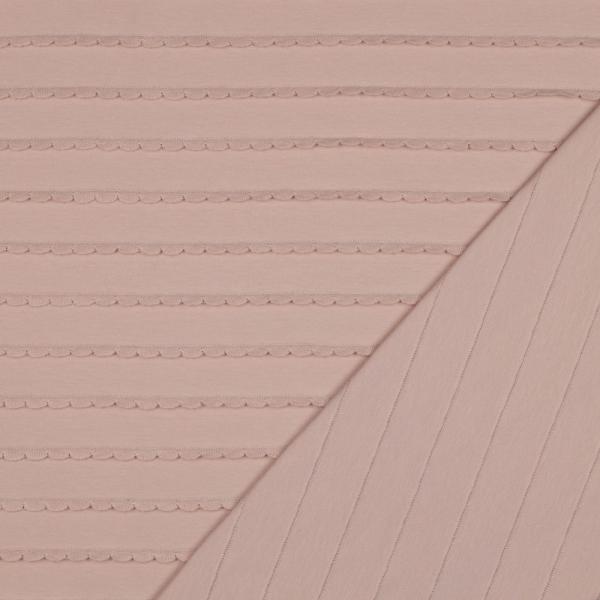 0,5 MTR. ♥ RÜSCHEN JERSEY - PUDER ♥