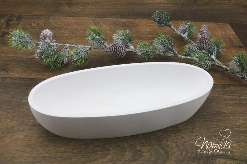 1 Stück ♥ GIESSFORM SILIKON - SCHALE OVAL 21,5cm ♥