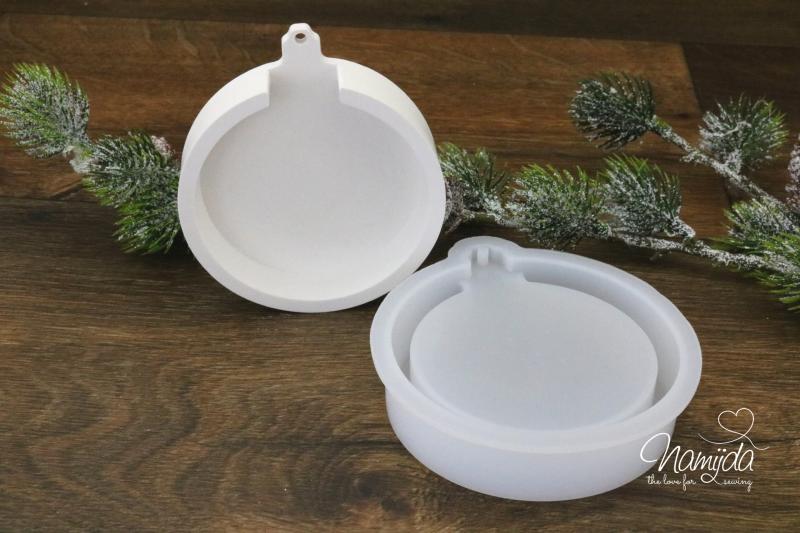 1 STÜCK ♥ GIESSFORM SILIKON WEIHNACHTS ANHÄNGER RÜCKSEITE FÜR LED ♥