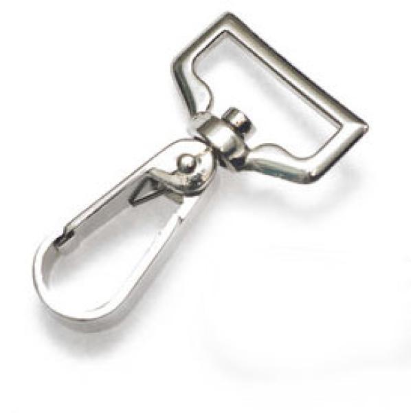 1 STüCK - TASCHENKARABINER SILBER - 30MM