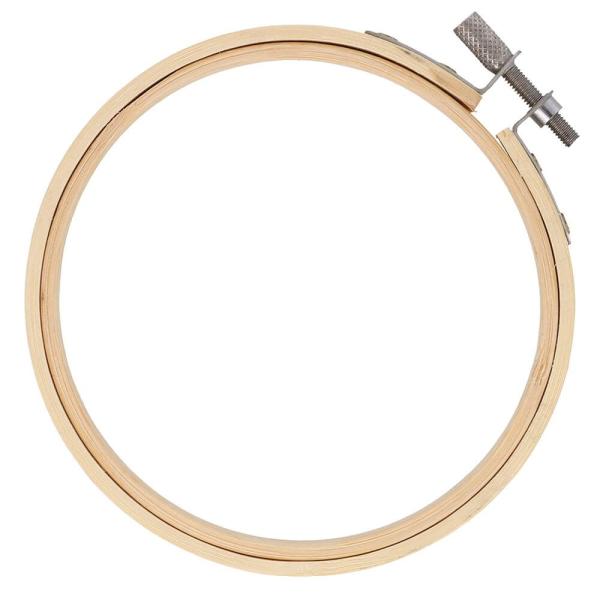 1 STüCK - STICKRING AUS HOLZ - Ø9,5CM
