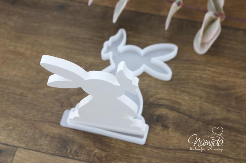 1 STÜCK ♥ GIESSFORM SILIKON EINSCHIEBER SCHMETTERLINGS-HASE♥