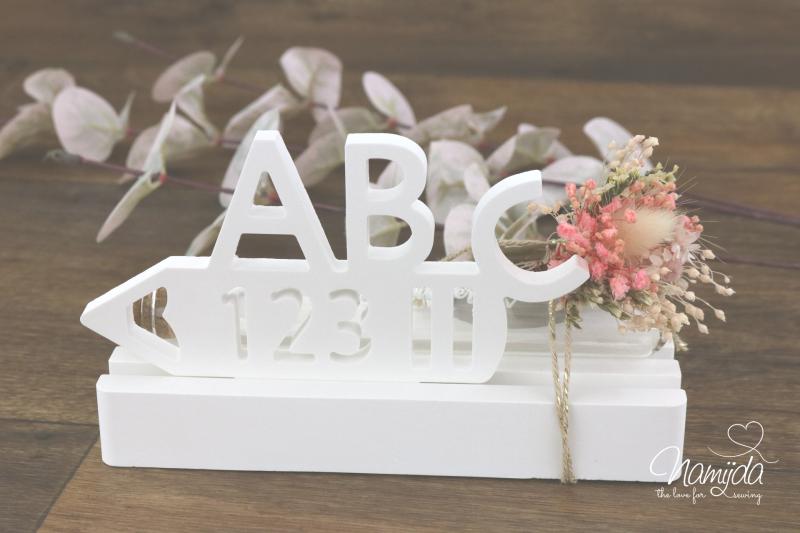 1 Stück ♥ GIESSFORM SILIKON EINSCHIEBER ABC ♥