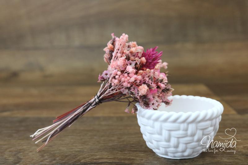 1 STÜCK - 1 STÜCK - TROCKENBLUMEN STRÄUßCHEN PINK