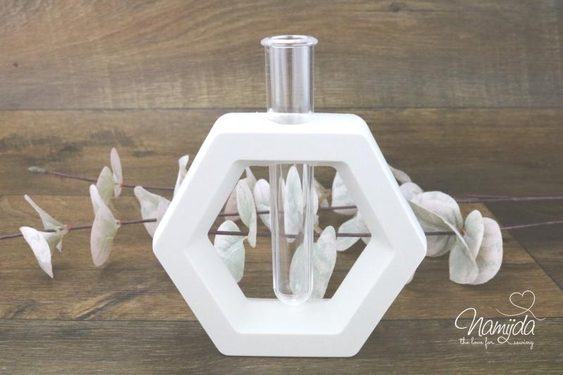 1 STÜCK ♥ GIESSFORM SILIKON BLUMENVASE QUADRAT + 1 REAGENZGLAS