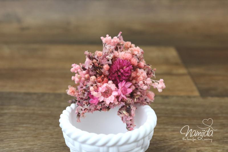 1 STÜCK - 1 STÜCK - TROCKENBLUMEN STRÄUßCHEN PINK